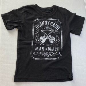 Johnny Cash Short Sleeve Black T-Shirt Size 5T